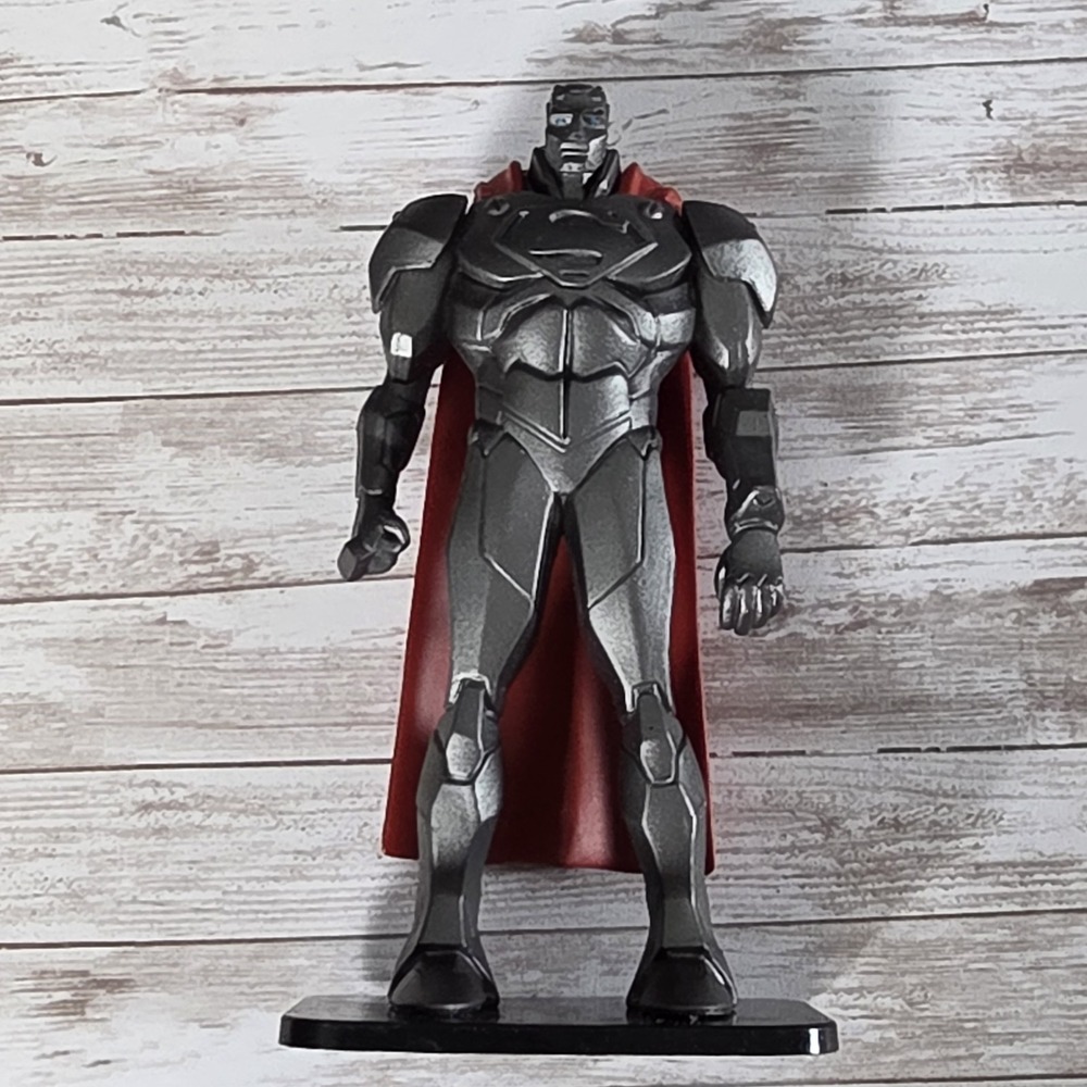 DC Animated Universe John Henry Irons Mr Steel Action Figure 4" Red Cape